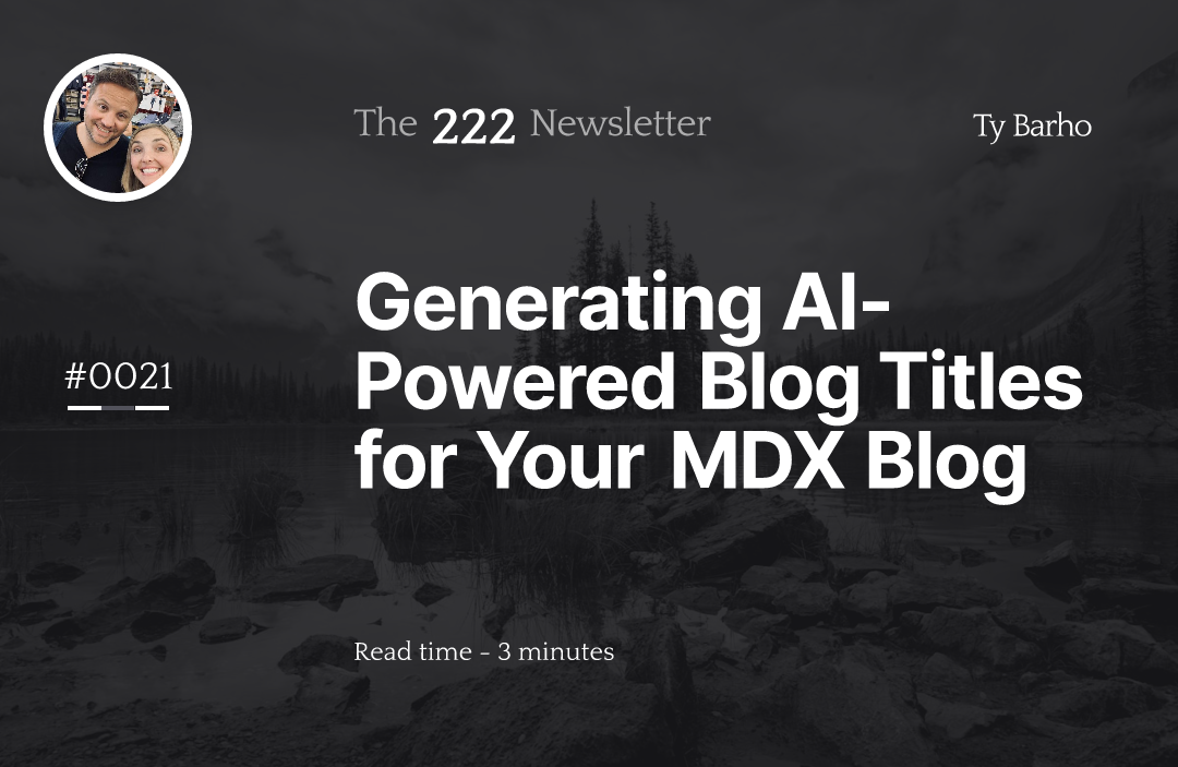 Generating AI-Powered Blog Titles for Your MDX Blog